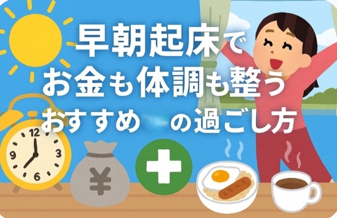 早朝起床で お金も体調も整うおすすめの過ごし方