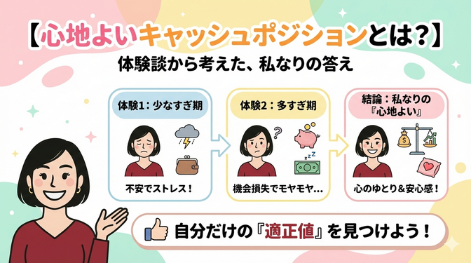 心地よいキャッシュポジションとは？体験談から考えた、私なりの答え