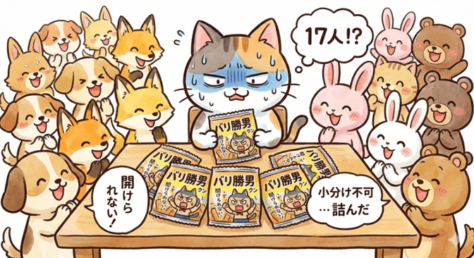 【オフ会お土産の罠】テーブルに出したけど開けられない…！人数不足を乗り切る「手土産」の鉄則