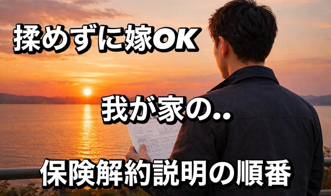 嫁に保険解約の意志を伝える前にしたこと