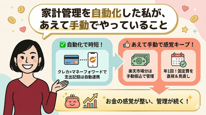 家計管理を自動化した私が、あえて手動でやっていること
