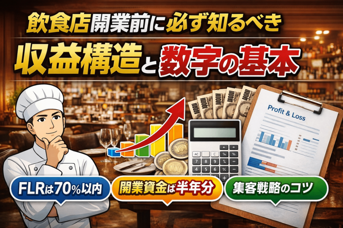 飲食店開業前に必ず知るべき収益構造と数字の基本