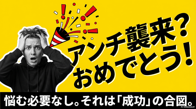 YouTubeアンチコメントは「成功」の合図：生き残るための逆説的な真実