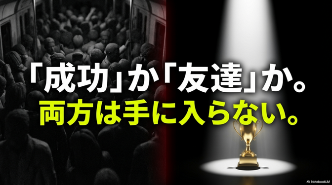 本気で突き抜けたいなら、今すぐ「友達」を捨てるべき4つの理由