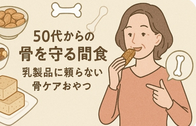 50代からの骨を守る間食 乳製品に頼らない骨ケアおやつ
