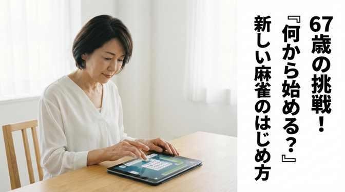 67歳の挑戦！「何から始める？」初心者でも安心、新しい麻雀の始め方