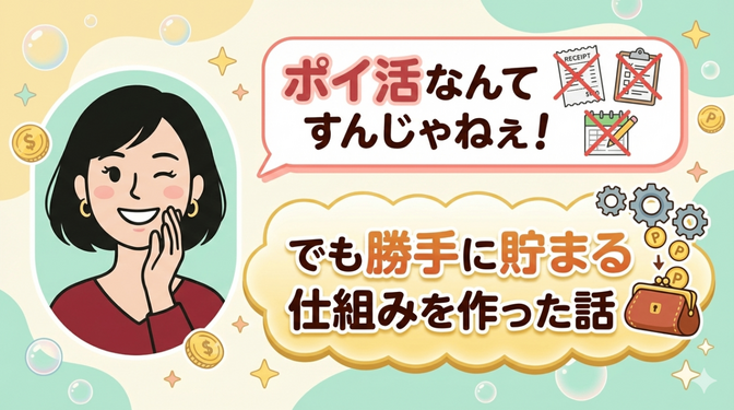 ポイ活なんてすんじゃねぇ！でも勝手に貯まる仕組みを作った話