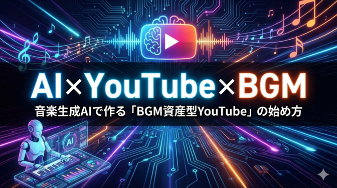 【AI×YouTube×BGM】音楽生成AIで作る「差別化した音楽」の始め方