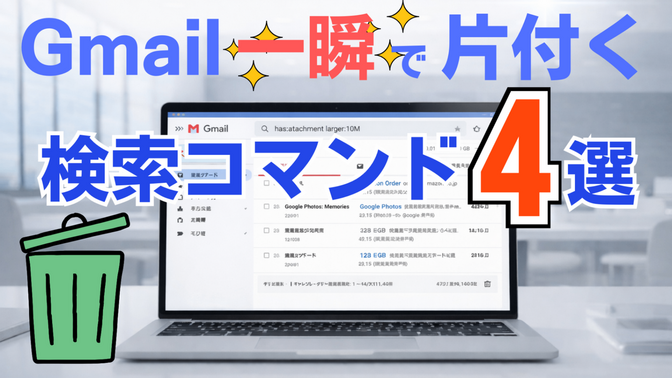  Gmailを一気に片付ける！検索コマンド活用術【初心者向け完全ガイド】