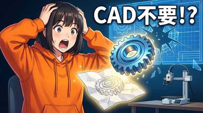 Gemini 3 Deep Thinkが「スケッチから3Dファイル生成」と発表。CADは不要になる？