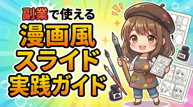 【固定キャラ✖️NotebookLM】副業で使える！漫画風スライド実践ガイド