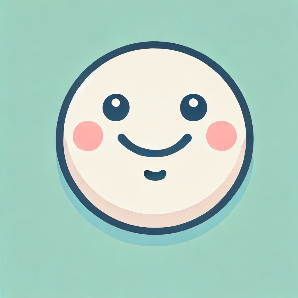 DALL·E 2024-09-15 12.52.29 - Create a simple, friendly, and approachable icon featuring a smiling face. The character's face is round, with soft and thick outlines, and the expres.png