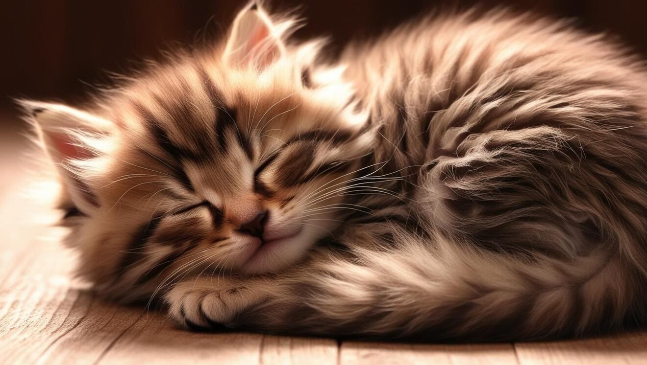 猫　かわいい　眠っている　子猫　毛並みがきれい (1).jpg
