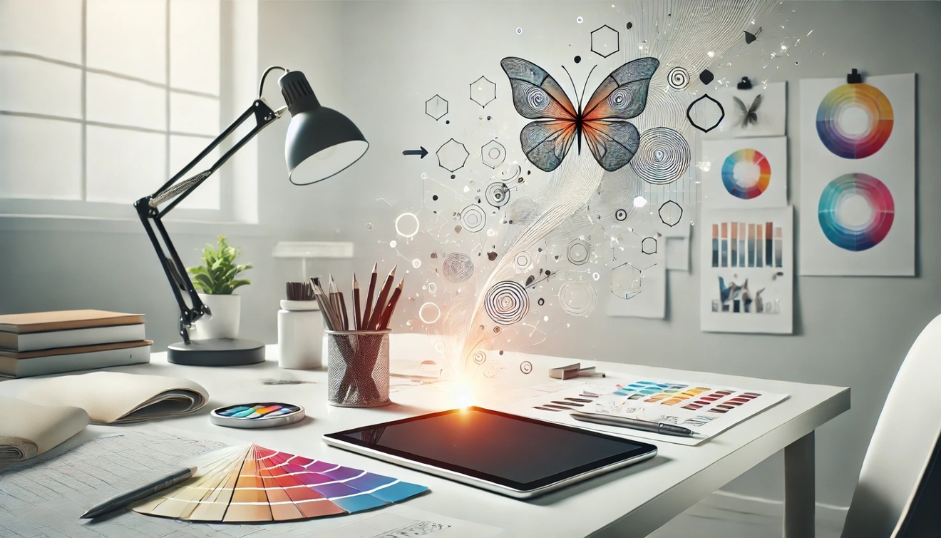 DALL·E 2025-01-26 19.37.49 - A minimalistic and modern design showcasing the concept of transformation through design changes. The image features a sleek workspace with design too.jpg
