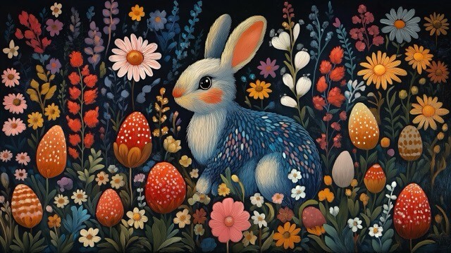hrk.mm_Happy_Easter_and_rabbit._Folk_art_style._fd93f205-f77e-44e0-b88f-71a2de29d150(中).jpeg