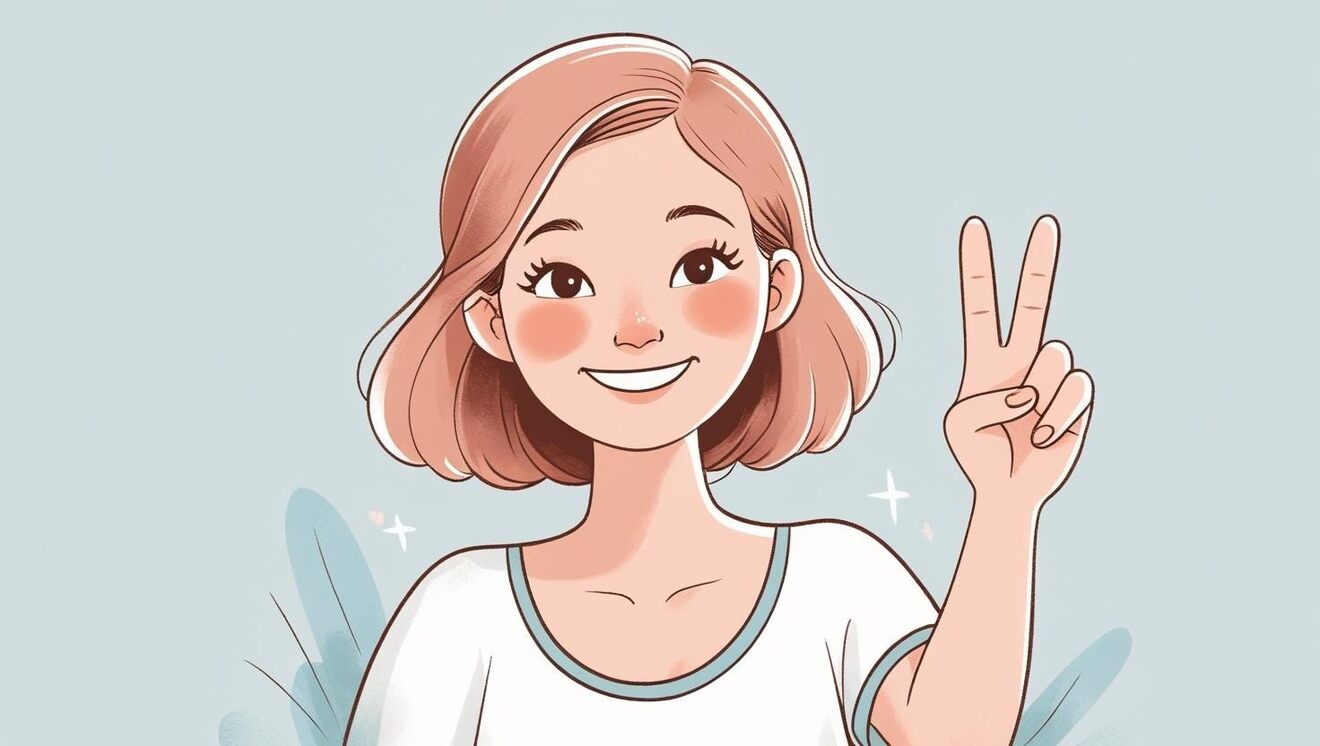 1人のお母さんがオッケーサインを出しているイラスト.jpg