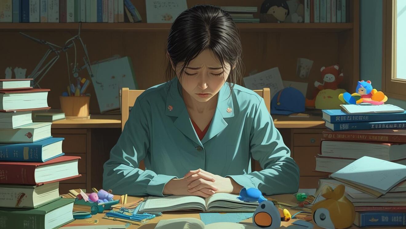 家事、育児、勉強で時間に追われる女性、日本人、女性は一人 (1).jpg