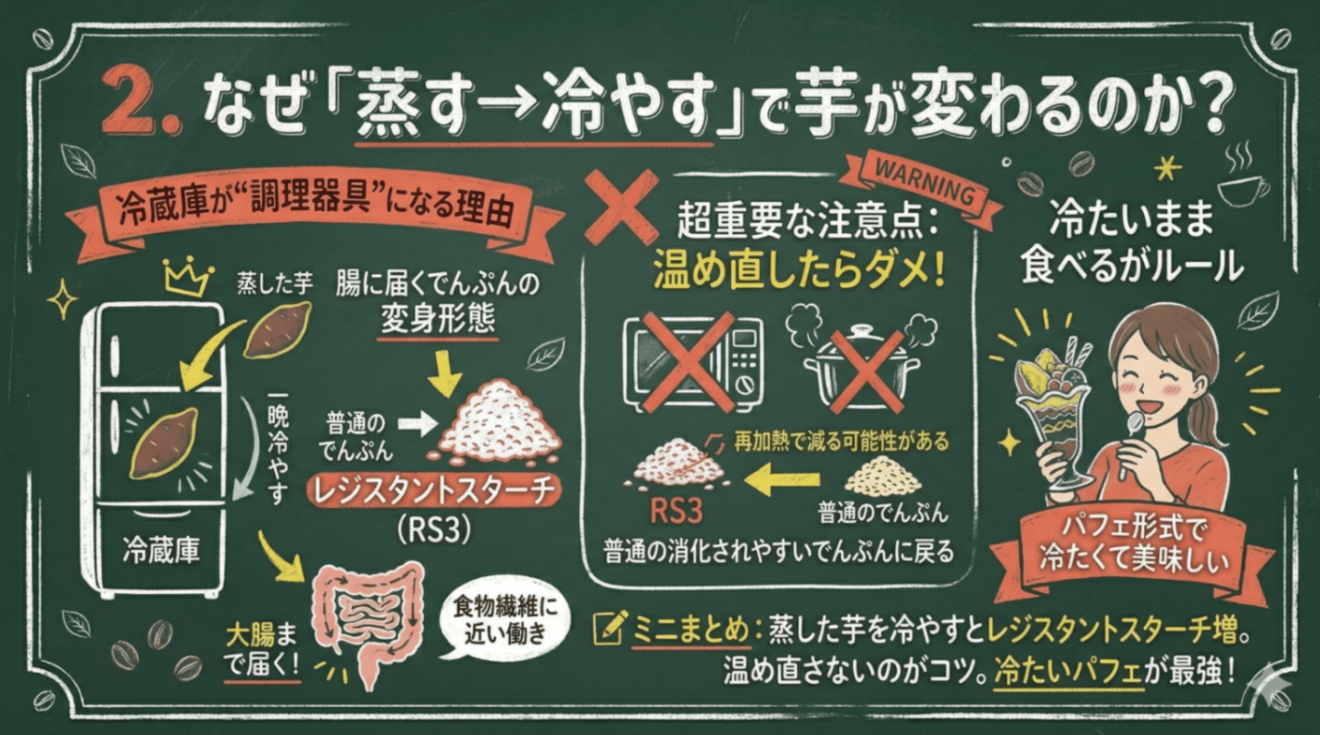 Why does the potato change when it is steamed and then cooled.png