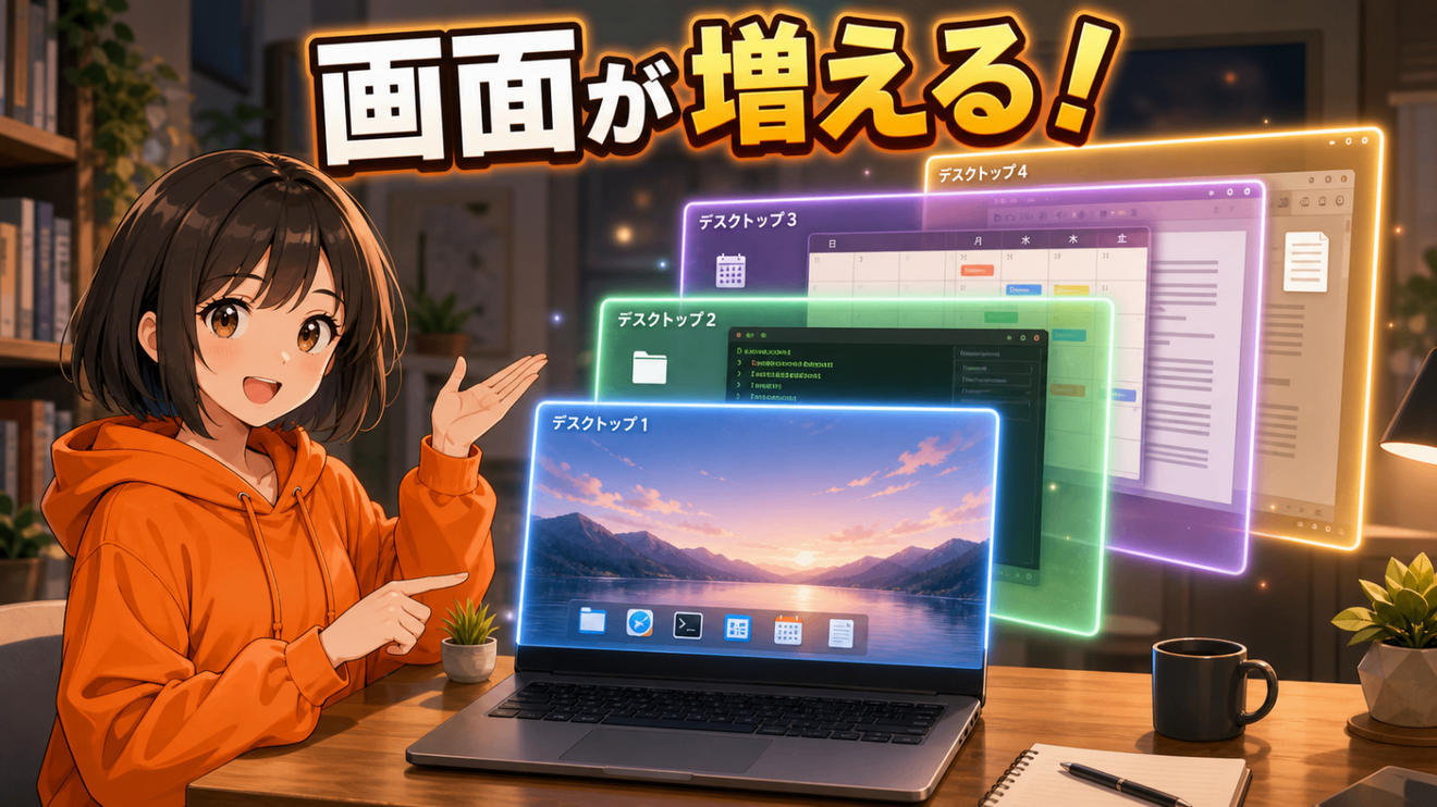脱・ついで吸い込まれ】仮想デスクトップで「集中部屋」を作る小ワザ