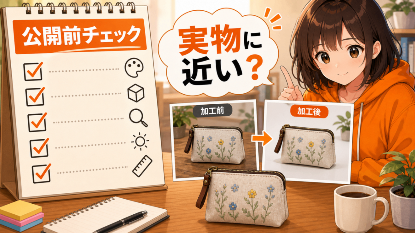 AIで商品写真を整える前に見る、販売サイトのルールと実物チェック 