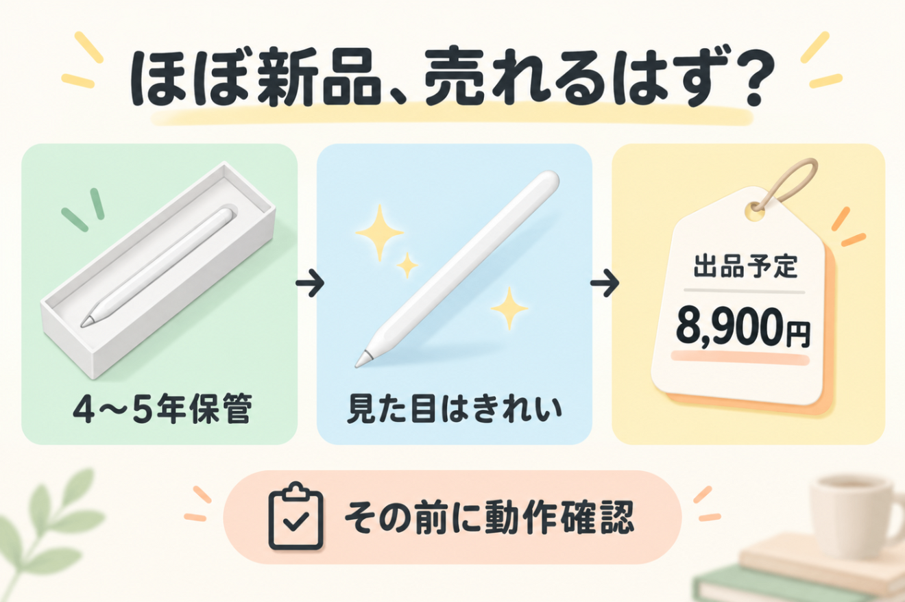 新品同様のApple Pencil、メルカリに出す直前にジャンク品だと発覚した
