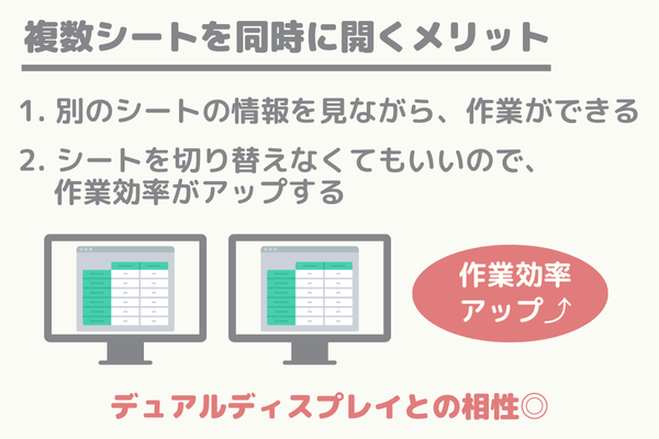 【Excel便利テクニック』一つのファイルを複数画面で開く方法-7.png