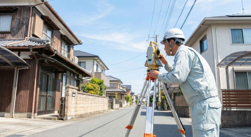 現地での境界確認と土地測量実務