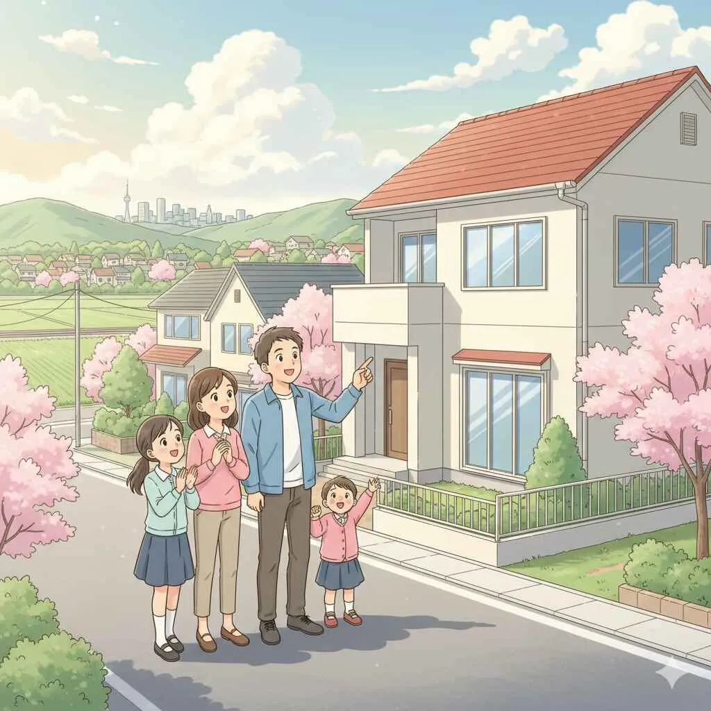 閑静な住宅街のイメージ