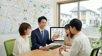 地域密着型の不動産会社のイメージ
