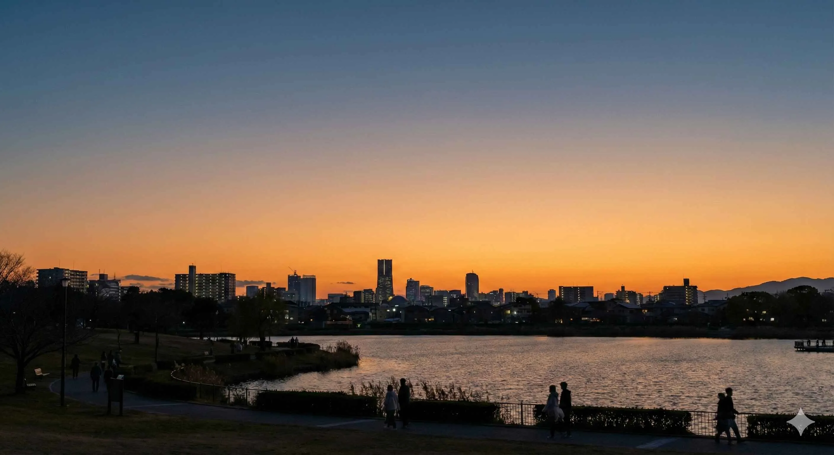 福岡都市圏の夜景と街並み