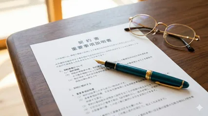 重要事項説明書のイメージ