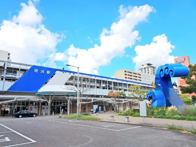 福岡市西区の姪浜駅の風景
