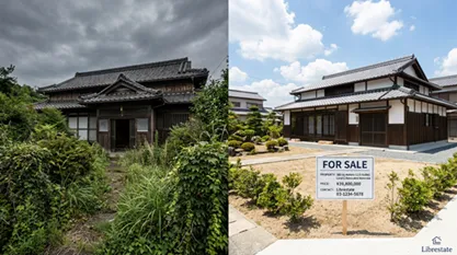 福岡市西区の不動産を売却する際に庭を綺麗に整えるイメージ