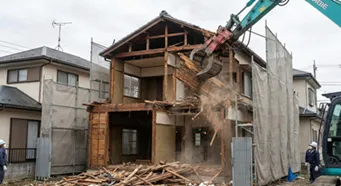 古い建物の取り壊しイメージ