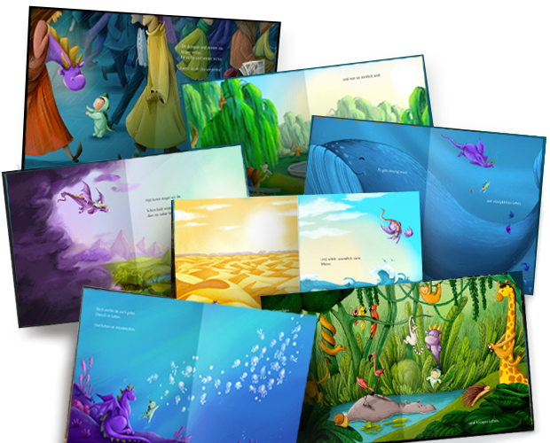 A selection of images from inside our Welcome to The World book