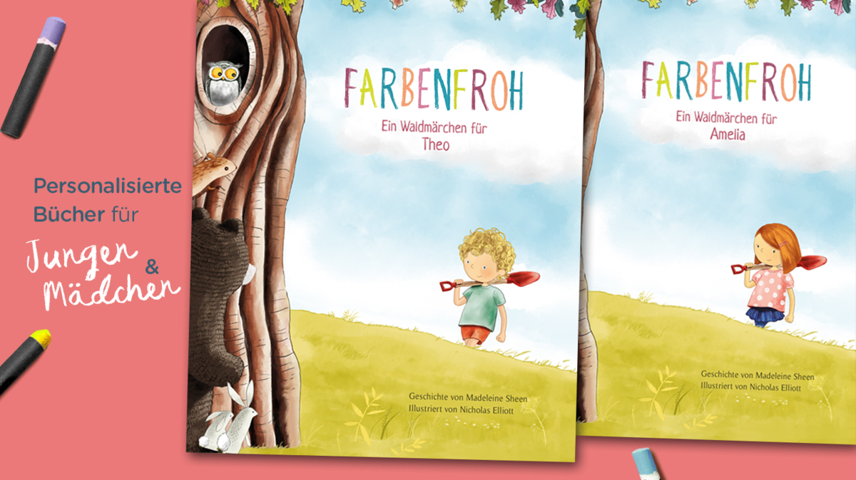 Farbenfroh Personalisiertes Kinderbuch Librio