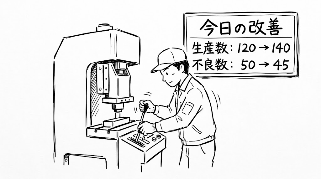 結果データ（生産性）を現場へ即時フィードバック。「現場の工夫」で生産性を上げ続ける仕組みづくり