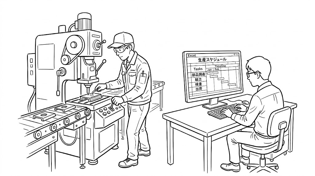 高価な生産管理システムは要らない。「顧客の注文」と「工程の進捗」だけを即座に見える化する方法