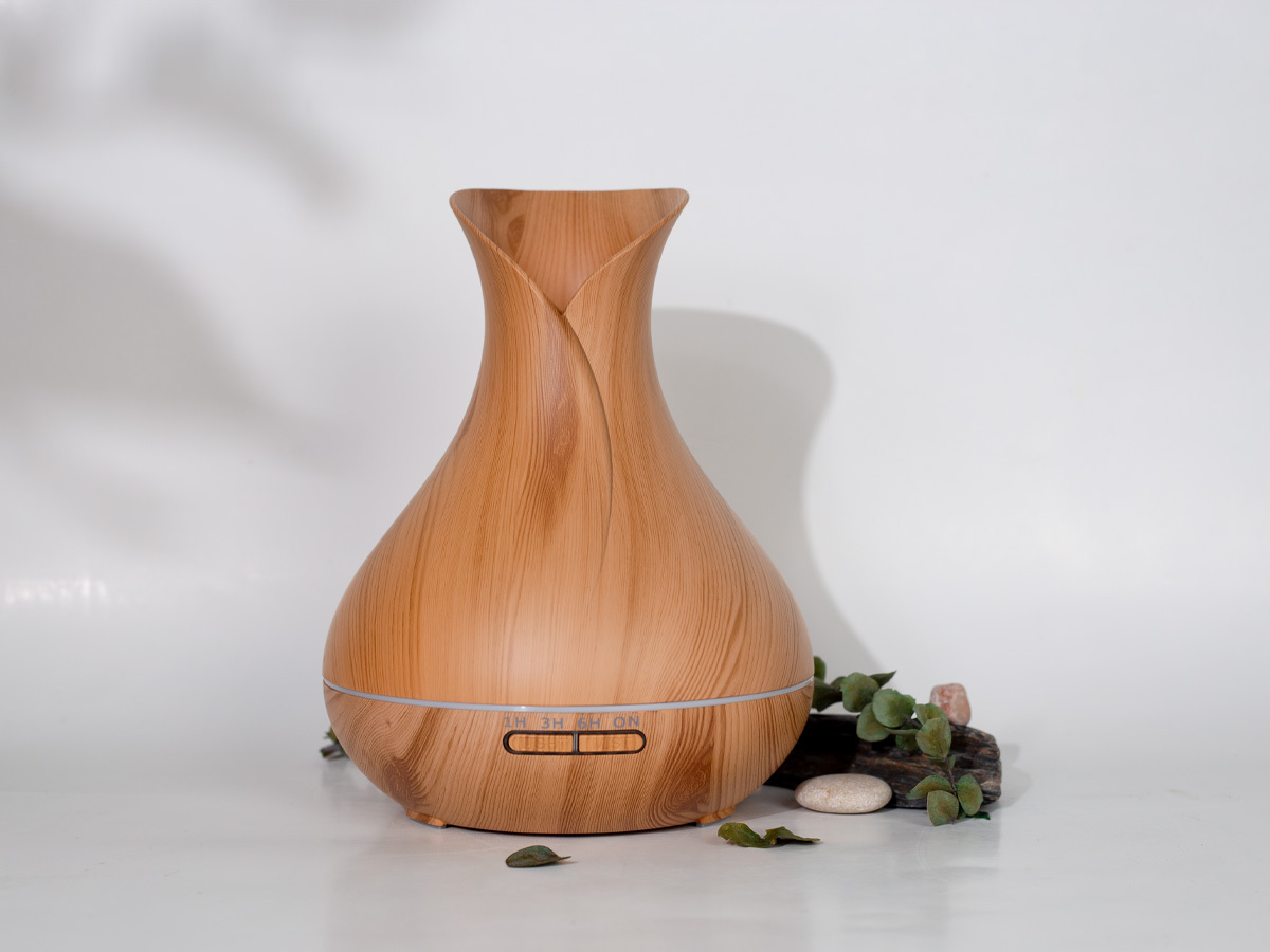 Ultrasonic Aroma Diffuser Wood Grain