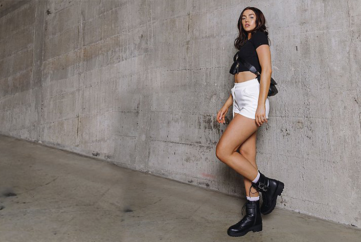 Fashioned For Living: cute summer top with jeans and boots