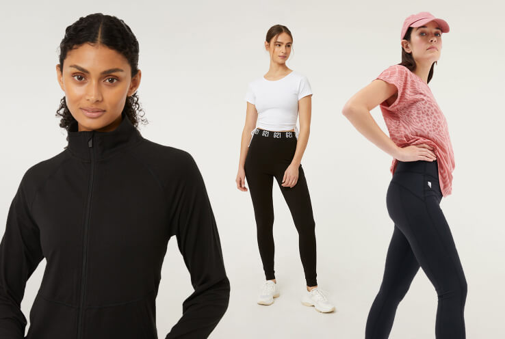 Black Cropped Active Leggings, Women, George at ASDA in 2023