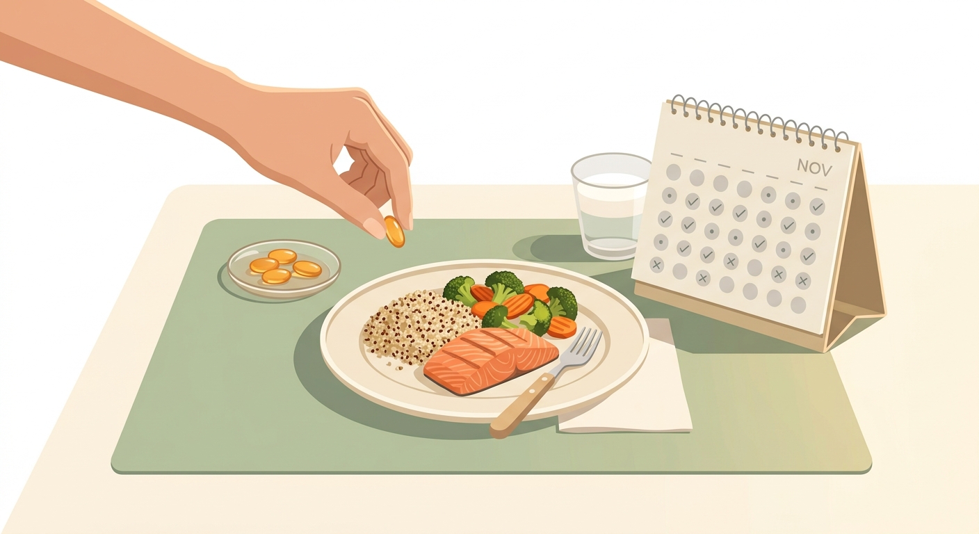 오메가-3 복용, 이박사가 직접 알려주는 실전 가이드 일러스트