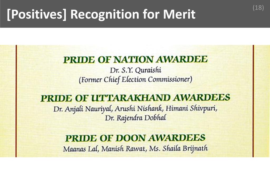 ### Recognition for Merit Image