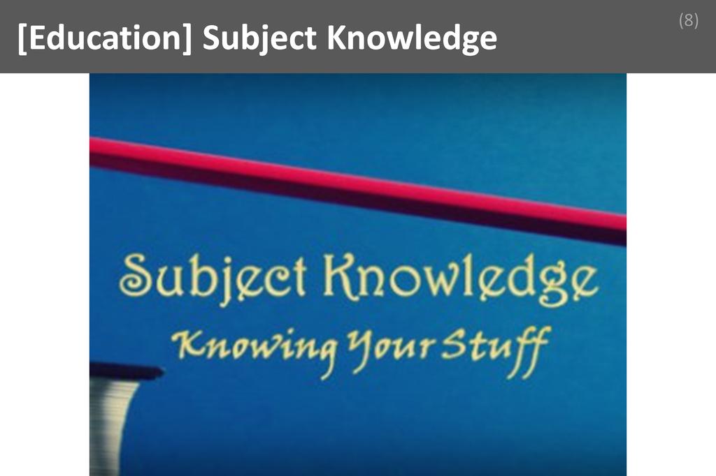 ### Subject Knowledge Image