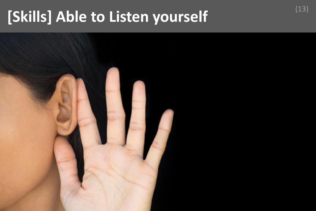 ### Able to Listen yourself Image