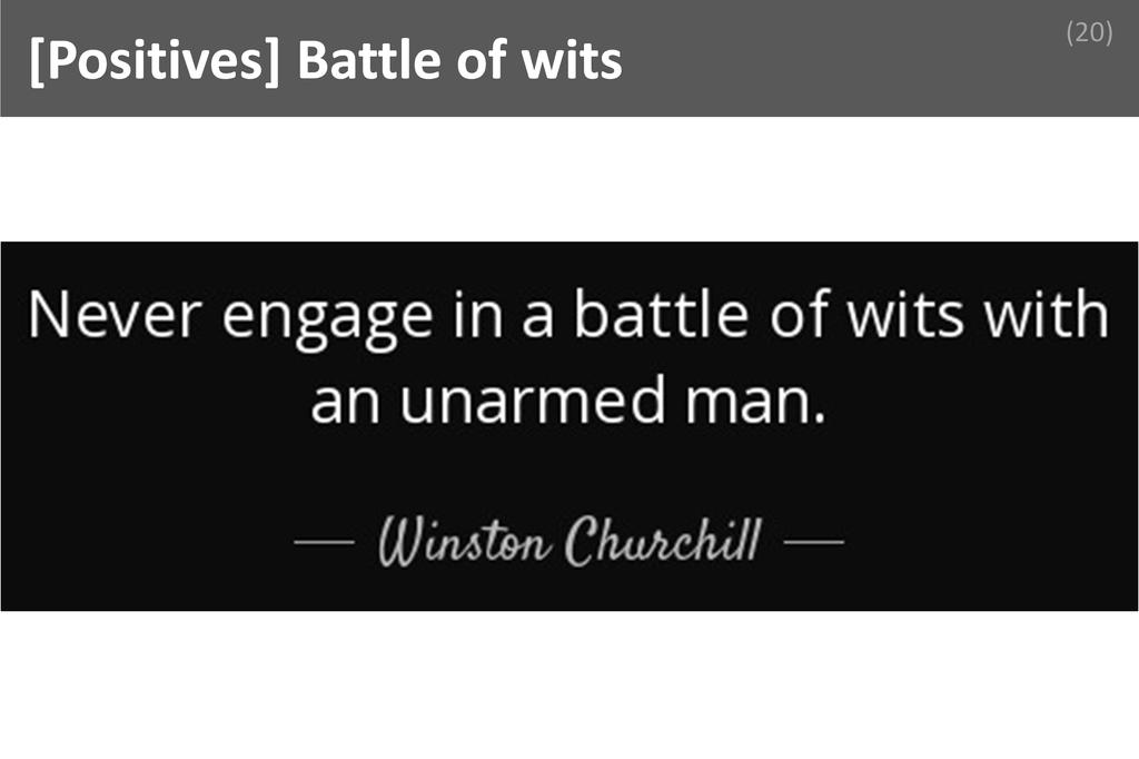 ### Battle of wits Image