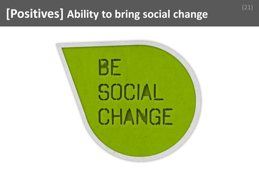 ### Ability to bring social change Image