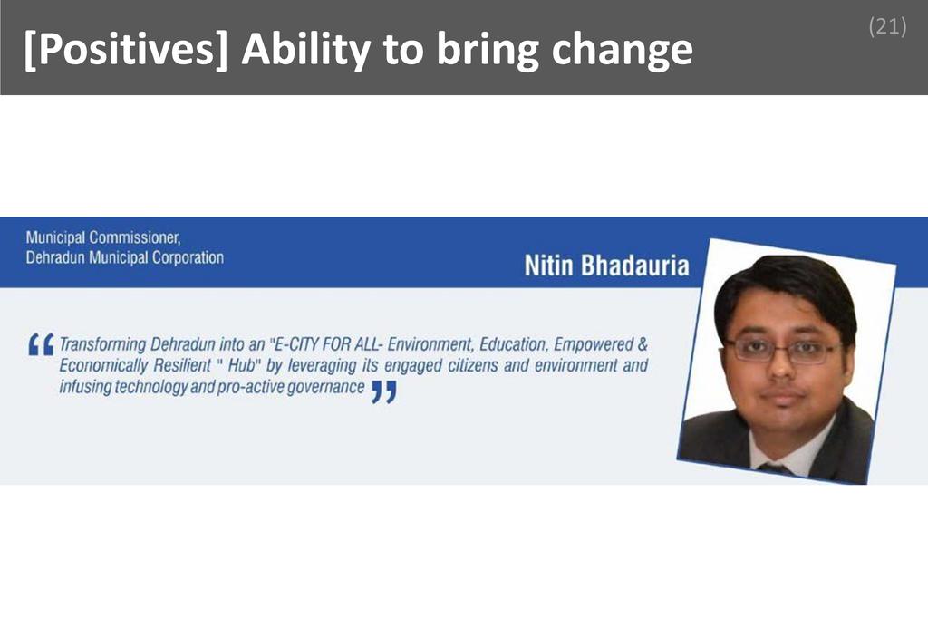 ### Ability to bring change Image