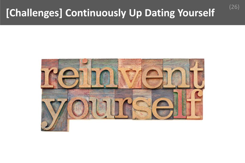 ### Continuously Up Dating Yourself Image