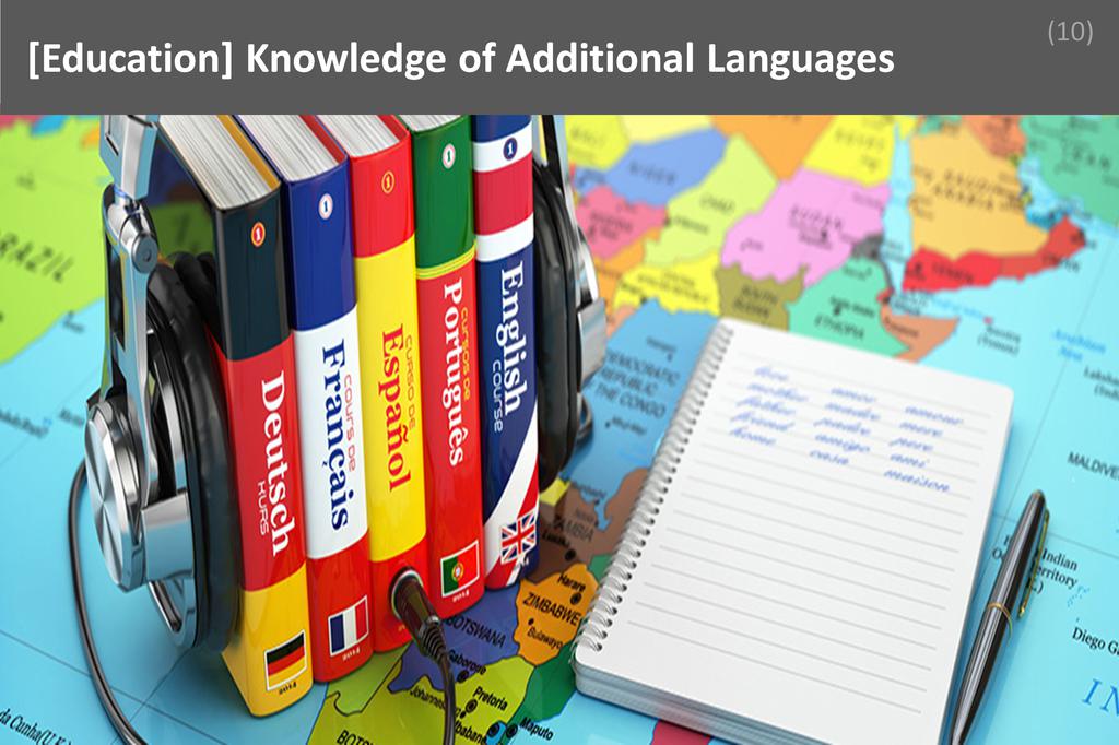 ### Knowledge of Additional Languages Image